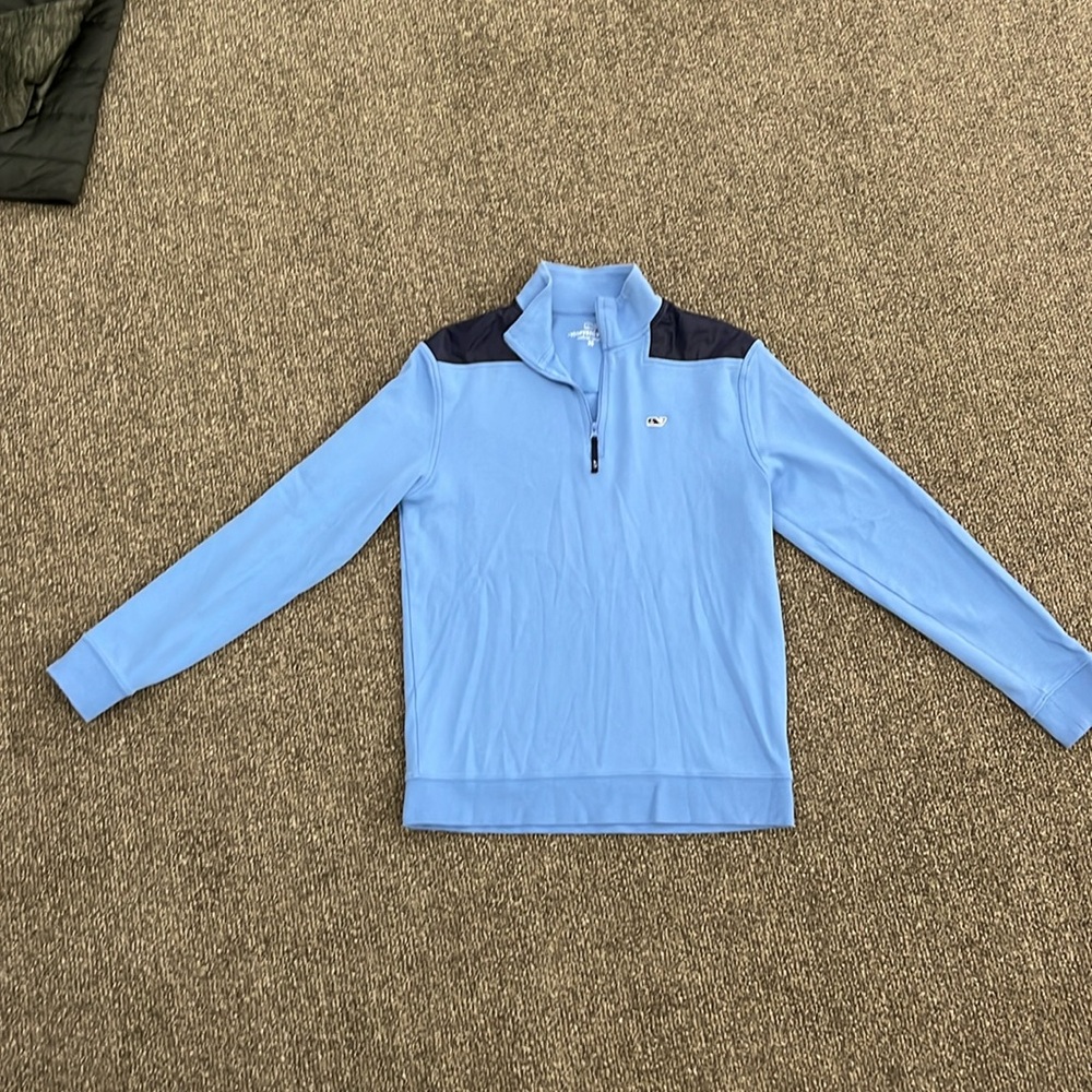 Vineyard Vines blue quarter zip